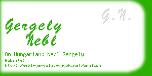 gergely nebl business card